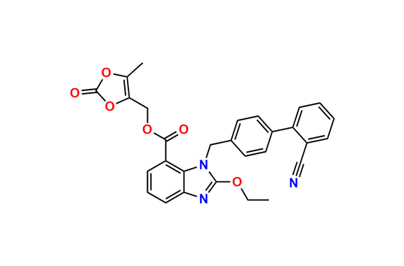 (5-Methyl-2-oxo-1,3-dioxol-4-yl)methyl 1-((2-cyano-[1,1-biphenyl]-4-yl)methyl)-2-ethoxy-1H-benzo[d]imidazole-7-carboxylate