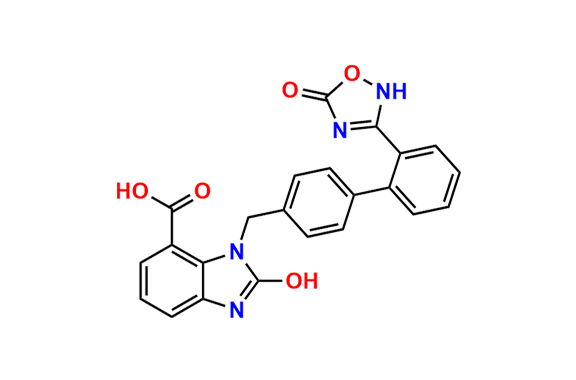 2-Hydroxy-1-((2-(5-oxo-2,5-dihydro-1,2,4-oxadiazol-3-yl)-[1,1-biphenyl]-4-yl)methyl)-1H-benzo[d]imidazole-7-carboxylic Acid