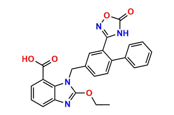 2-Ethoxy-1-((2-(5-oxo-4,5-dihydro-1,2,4-oxadiazol-3-yl)-[1,1-biphenyl]-4-yl)methyl)-1H-benzo[d]imidazole-7-carboxylic Acid