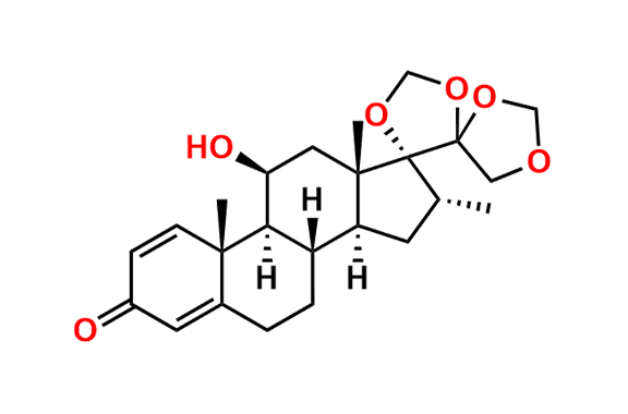 11beta-Hydroxy-16alpha-methyl-17,20:20,21-bis(methylenedioxy)-pregn-1,4-dien-3-one