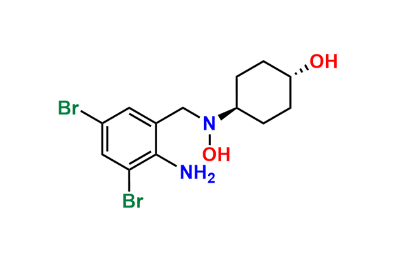 rel-(1r,4r)-4-((2-amino-3,5-dibromobenzyl)(hydroxy)amino)cyclohexan-1-ol
