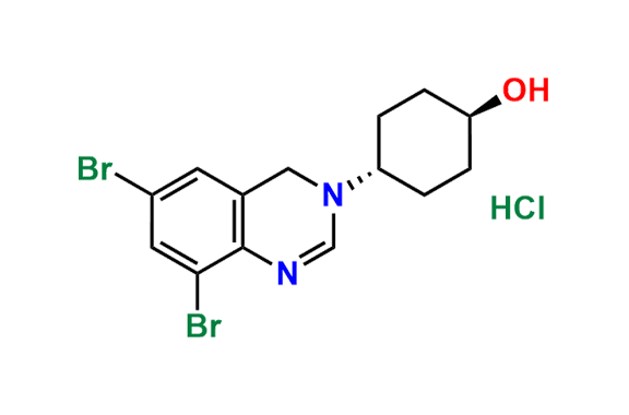 6,8-Dibrom-3-trans-4-hydroxycyclohexyl-3,4-dihydroquinazoline Hydrochloride