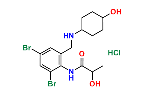 N-(2,4-Dibromo-6-(((4-hydroxycyclohexyl)amino)methyl)phenyl)-2-hydroxypropanamide Hydrochloride