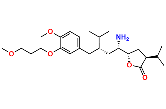 (3S,5S)-5-((1S,3S)-1-Amino-3-(4-methoxy-3-(3-methoxypropoxy)benzyl)-4-methylpentyl)-3-isopropyldihydrofuran-2(3H)-one