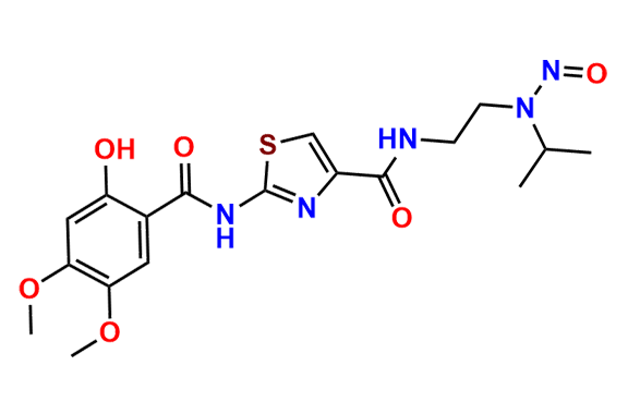 2-(2-hydroxy-4,5-dimethoxybenzamido)-N-(2-(isopropyl(nitroso)amino)ethyl)thiazole-4-carboxamide
