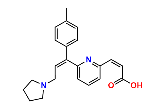 (Z)-3-(6-((Z)-3-(Pyrrolidin-1-yl)-1-(p-tolyl)prop-1-en-1-yl)pyridin-2-yl)acrylic Acid
