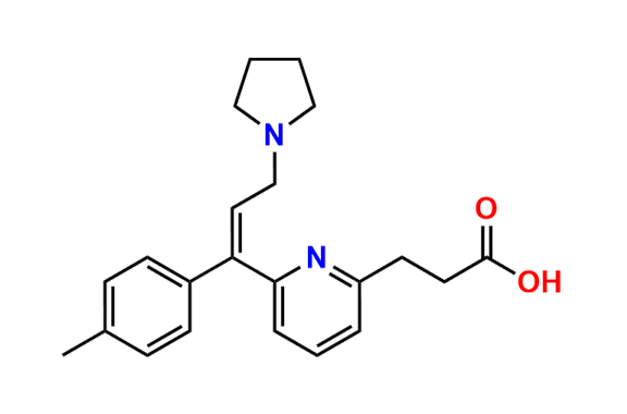 (Z)-3-(6-(3-(Pyrrolidin-1-yl)-1-(p-tolyl)prop-1-en-1-yl)pyridin-2-yl)propanoic Acid