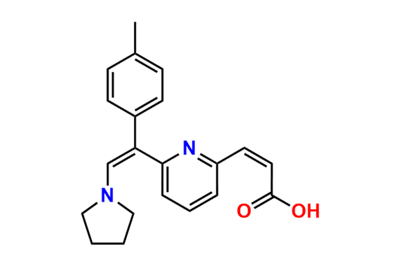 (Z)-3-(6-((Z)-2-(Pyrrolidin-1-yl)-1-(p-tolyl)vinyl)pyridin-2-yl)acrylic Acid