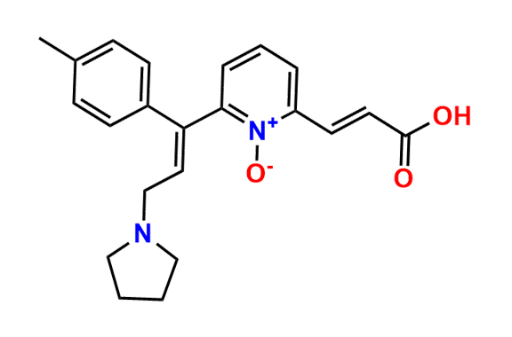 2-[(1E)-2-Carboxyeth-1-en-1-yl]-6-[(1E)-1-(4-methylphenyl)-3-(pyrrolidin-1-yl)prop-1-en-1-yl]pyridin-1-ium-1-olate