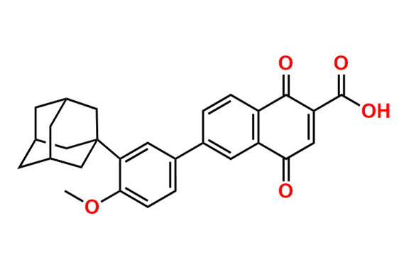 6-(3-((3r,5r,7r)-Adamantan-1-yl)-4-methoxyphenyl)-1,4-dioxo-1,4-dihydronaphthalene-2-carboxylic Acid