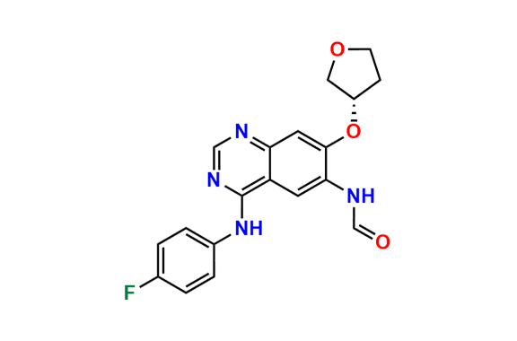 (S)-N-(4-((4-Fluorophenyl)amino)-7-((tetrahydrofuran-3-yl)oxy)quinazolin-6-yl)formamide