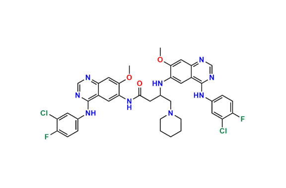 N-(4-((3-Chloro-4-Fluorophenyl)amino)-7-methoxyquinazolin-6-yl)-3-((4-((3-chloro-4-fluorophenyl)amino)-7-methoxyquinazolin-6-yl)amino)-4-(piperidin-1-yl)butanamide