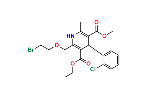 3-Ethyl 5-methyl 2-((2-bromoethoxy)methyl)-4-(2-chlorophenyl)-6-methyl-1,4-dihydropyridine-3,5-dicarboxylate