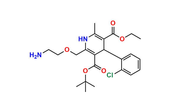 3-tert-Butyl 5-ethyl 2-((2-aminoethoxy)methyl)-4-(2-chlorophenyl)-6-methyl-1,4-dihydropyridine-3,5-dicarboxylate