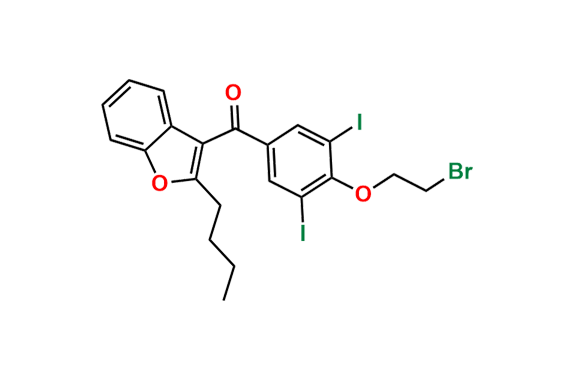 2-n-Butyl-4-[(2-bromoethoxy)-3,5-diiodobenzoyl]benzofuran