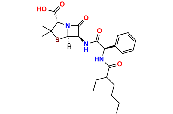 (2S,5R,6R)-6-((2R)-2-(2-Ethylhexanamido)-2-phenylacetamido)-3,3-dimethyl-7-oxo-4-thia-1-azabicyclo[3.2.0]heptane-2-carboxylic Acid