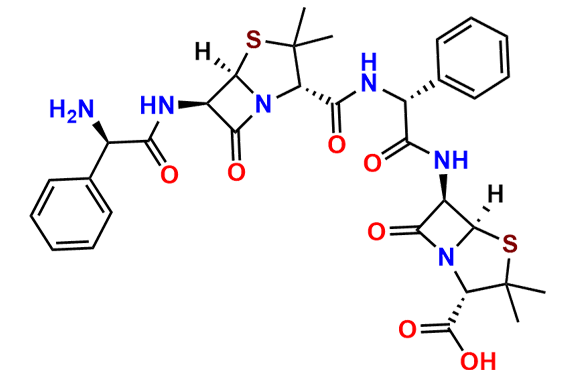 (2S,5R,6R)-6-((R)-2-((2S,5R,6R)-6-((R)-2-Amino-2-phenylacetamido)-3,3-dimethyl-7-oxo-4-thia-1-azabicyclo[3.2.0]heptane-2-carboxamido)-2-phenylacetamido)-3,3-dimethyl-7-oxo-4-thia-1-azabicyclo[3.2.0]heptane-2-carboxylic Acid