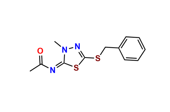 (E)-N-(5-(benzylthio)-3-methyl-1,3,4-thiadiazol-2(3H)-ylidene) Acetamide