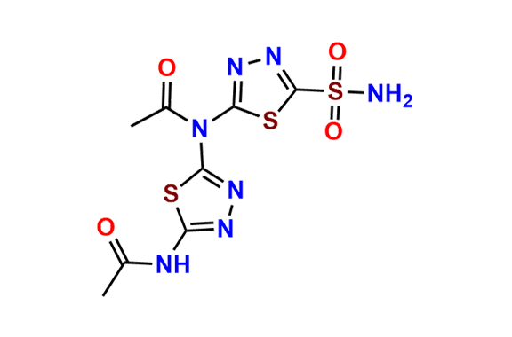 N-(5-Acetamido-1,3,4-thiadiazol-2-yl)-N-(5-sulfamoyl-1,3,4-thiadiazol-2-yl)acetamide