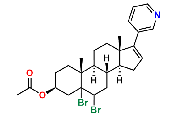 (3S,8S,9S,10R,13S,14S)-5,6-Dibromo-10,13-dimethyl-17-(pyridin-3-yl)-2,3,4,5,6,7,8,9,10,11,12,13,14,15-tetradecahydro-1H-cyclopenta[a]phenanthren-3-yl Acetate