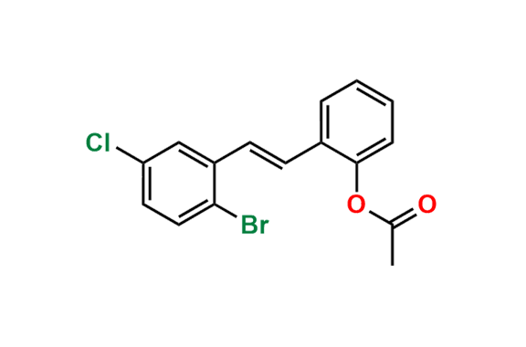 (E)-2-Acetoxy-2-bromo-5-chlorostilbene