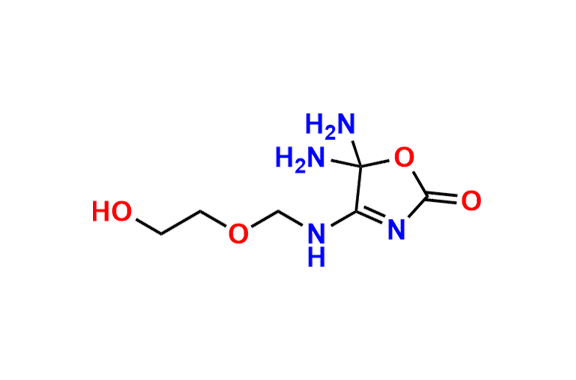 5,5-Diamino-4-(((2-hydroxyethoxy)methyl)amino)oxazol-2(5H)-one