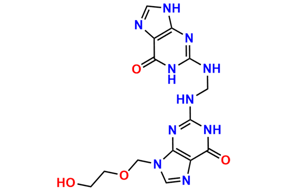 9-((2-Hydroxyethoxy)methyl)-2-((((6-oxo-6,9-dihydro-1H-purin-2-yl)amino)methyl)amino)-1,9-dihydro-6H-purin-6-one