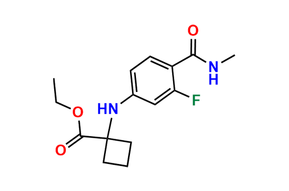 Ethyl 1-((3-fluoro-4-(methylcarbamoyl)phenyl)amino)cyclobutane-1-carboxylate
