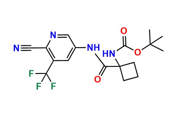tert-Butyl (1-((6-cyano-5-(trifluoromethyl)pyridin-3-yl)carbamoyl)cyclobutyl)carbamate