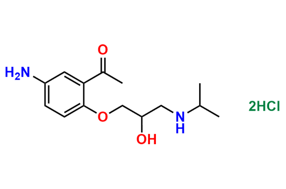 1-[5-Amino-2- [(2RS)-2-hydroxy-3-[(1-methylethyl)amino]- propoxy]phenyl]ethanone Dihydrochloride