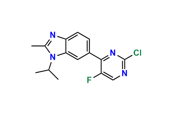 6-(2-Chloro-5-fluoropyrimidin-4-yl)-1-isopropyl-2-methyl-1H-benzo[d]imidazole