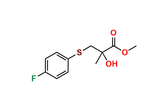Methyl 3-((4-fluorophenyl)thio)-2-hydroxy-2-methylpropanoate