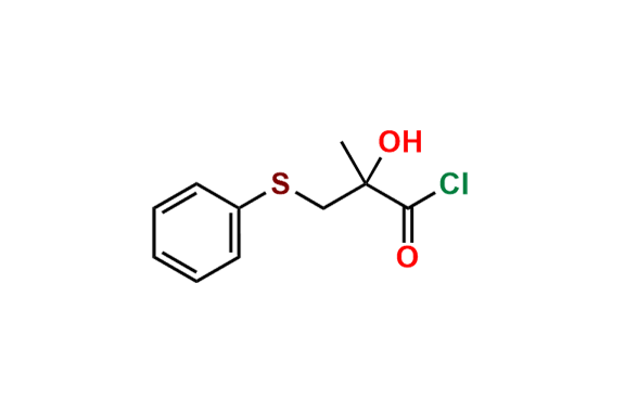 2-Hydroxy-2-methyl-3-(phenylthio)propanoyl chloride