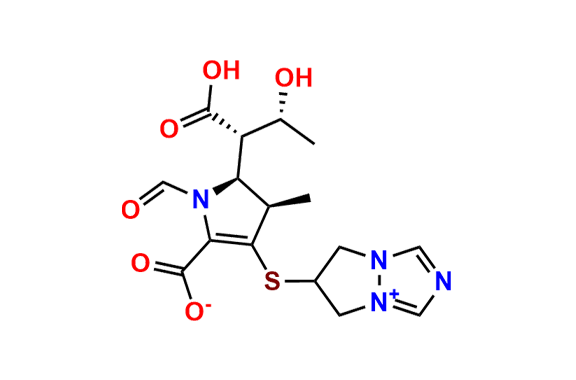 (4R,5S)-5-((1S,2R)-1-Carboxy-2-hydroxypropyl)-3-((6,7-dihydro-5H-pyrazolo[1,2-a][1,2,4]triazol-4-ium-6-yl)thio)-1-formyl-4-methyl-4,5-dihydro-1H-pyrrole-2-carboxylate
