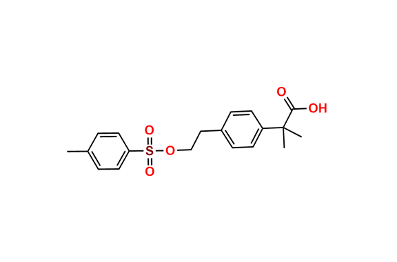 2-Methyl-2-(4-(2-(tosyloxy)ethyl)phenyl)propanoic Acid