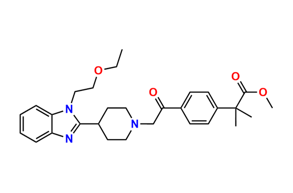 Methyl 2-(4-(2-(4-(1-(2-ethoxyethyl)-1H-benzo[d]imidazol-2-yl)piperidin-1-yl)acetyl)phenyl)-2-methylpropanoate