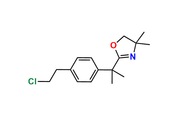 2-(2-(4-(2-Chloroethyl)phenyl)propan-2-yl)-4,4-dimethyl-4,5-dihydrooxazole
