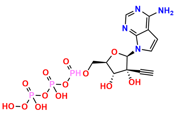 7-[2-C-Ethynyl-5-O-[hydroxy[[hydroxy(phosphonooxy)phosphinyl]oxy]phosphinyl]-Beta-D-ribofuranosyl]-7H-pyrrolo[2,3-d]pyrimidin-4-amine