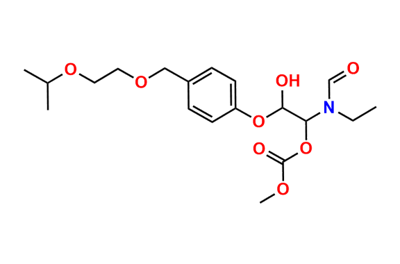 1-(N-Ethylformamido)-2-hydroxy-2-(4-((2-isopropoxyethoxy)methyl)phenoxy)ethyl methyl carbonate