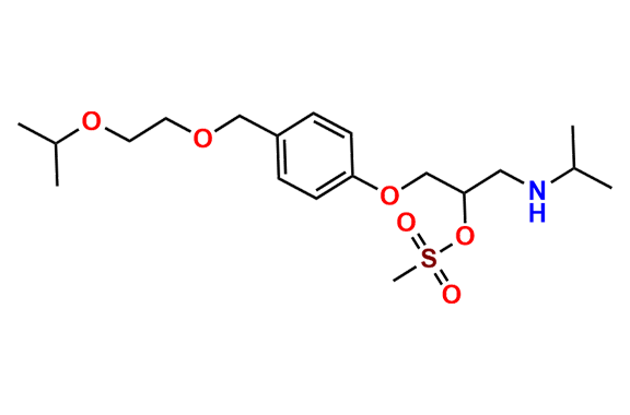 1-(4-((2-Isopropoxyethoxy)methyl)phenoxy)-3-(isopropylamino)propan-2-yl methanesulfonate