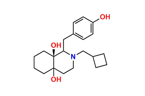 (8aS)-2-(cyclobutylmethyl)-1-(4-hydroxybenzyl)octahydroisoquinoline-4a,8a-diol