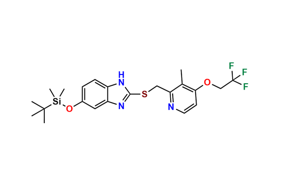 2-[[[3-Methyl-4-(2,2,2-trifluoroethoxy)-2-pyridyl]methyl]thio]-5-(tert-butyldimethylsilyloxy)-1H-benzimidazole