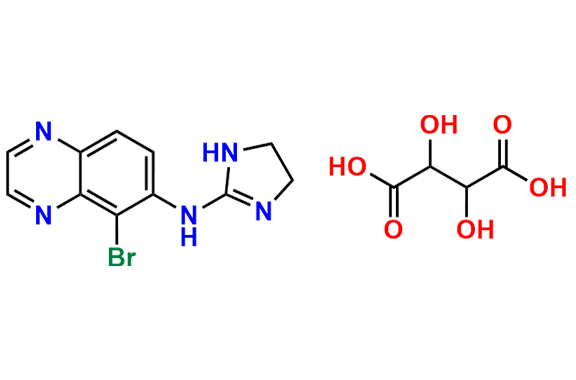 5-Bromo-N-(4,5-dihydro-1H-imidazol-2-yl)-6-quinoxalinamine Tartrate