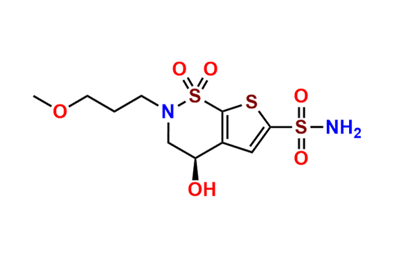 (R)-4-Hydroxy-2-(3-methoxypropyl)-3,4-dihydro-2H-thieno[3,2-e][1,2]thiazine-6-sulfonamide 1,1-Dioxide