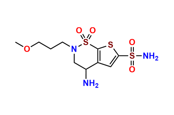 4-Amino-2-(3-methoxypropyl)-3,4-dihydro-2H-thieno[3,2-e][1,2]thiazine-6-sulfonamide 1,1-dioxide
