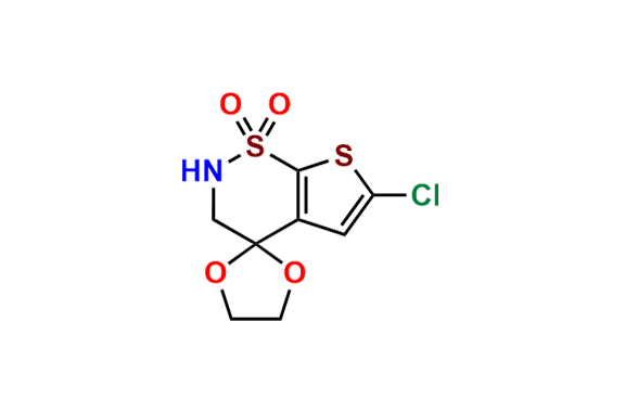 6\'-Chloro-2\',3\'-dihydro-spiro[1,3-dioxolane-2,4\'-[4H]thieno[3,2-e][1,2]thiazine] 1\',1\'-Dioxide