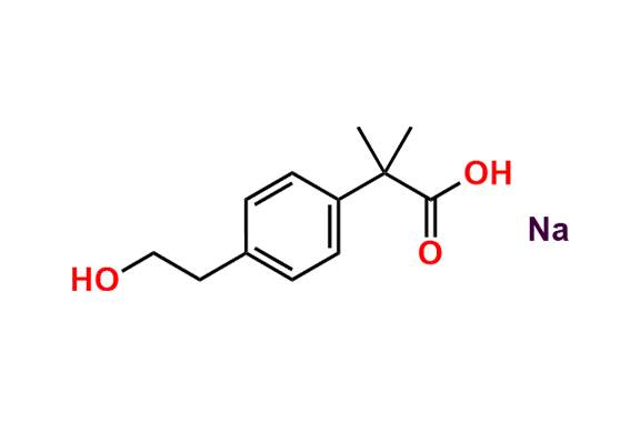 2-(4-(2-Hydroxyethyl)phenyl)-2-methylpropanoic acid, Sodium Salt