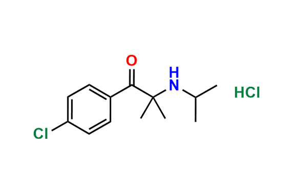 1-(4-Chlorophenyl)-2-(isopropylamino)-2-methylpropan-1-one Hydrochloride