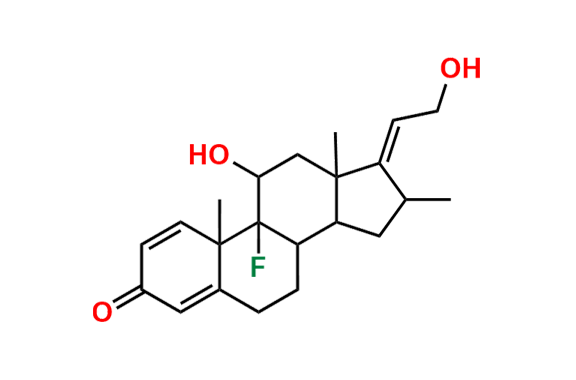 (E)-9-Fluoro-11-hydroxy-17-(2-hydroxyethylidene)-10,13,16-trimethyl-6,7,8,9,10,11,12,13,14,15,16,17-dodecahydro-3H-cyclopenta[a]phenanthren-3-one