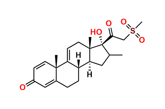 17-Hydroxy-16-methyl-21-methanesulfonyl-pregna-1,4,9(11)-triene-3,20-dione